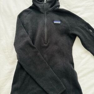 Patagonia Black  Better Sweater 1/4-Zip Fleece